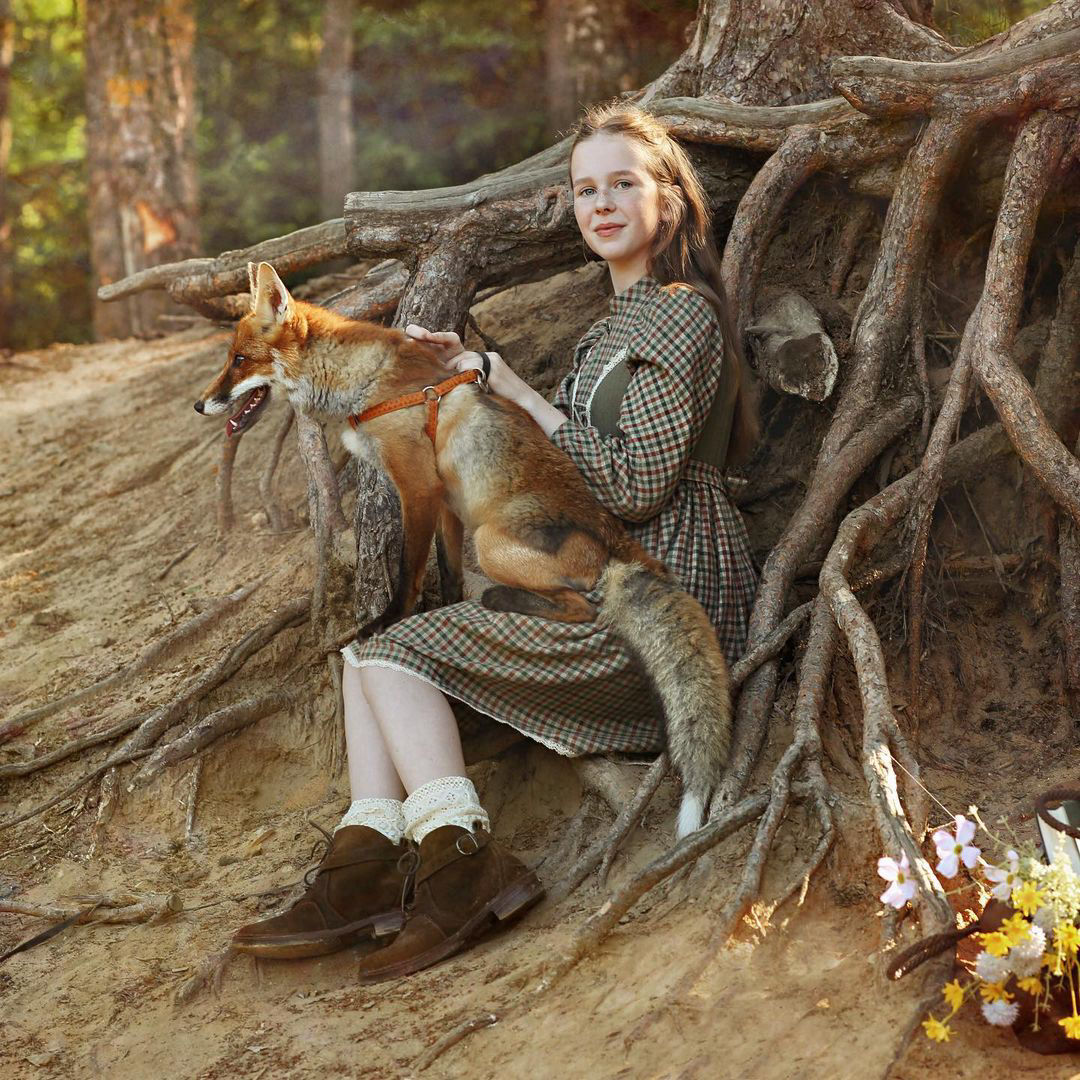 фотосессия с лисой