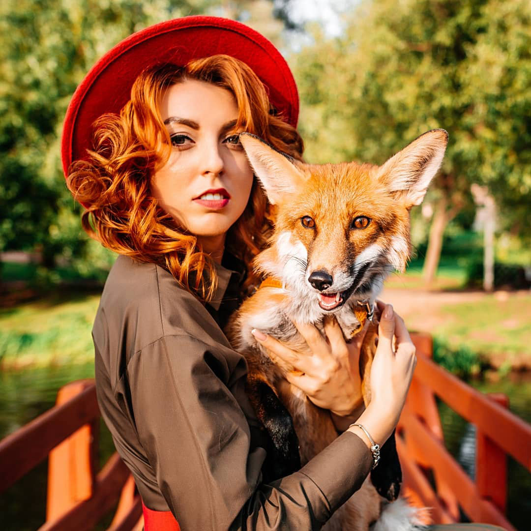 фотосессия с лисой