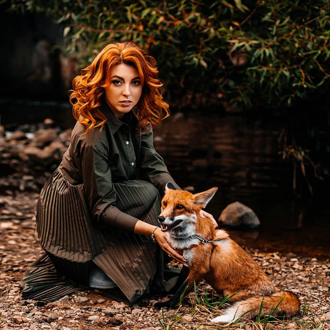 фотосессия с лисой