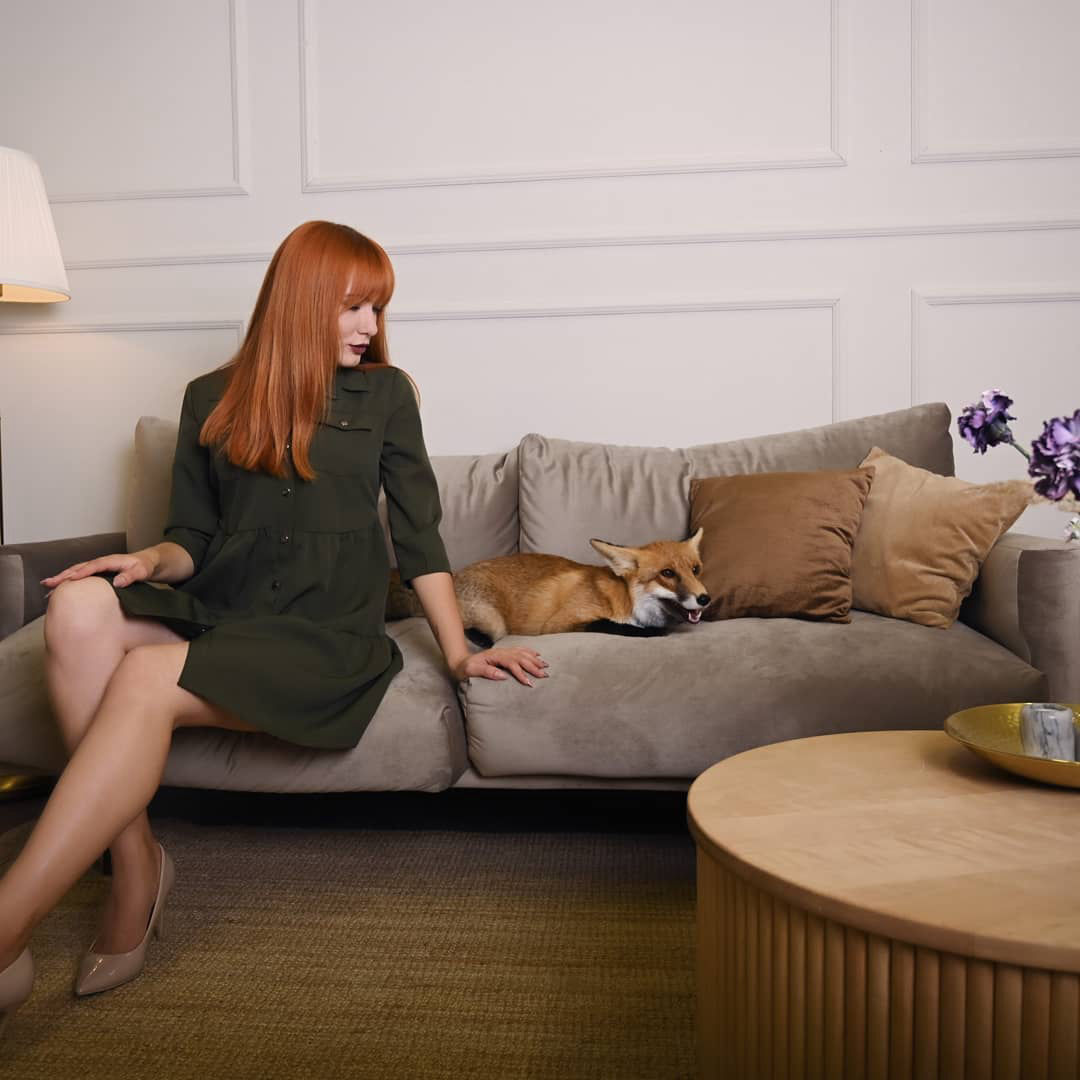 фотосессия с лисой