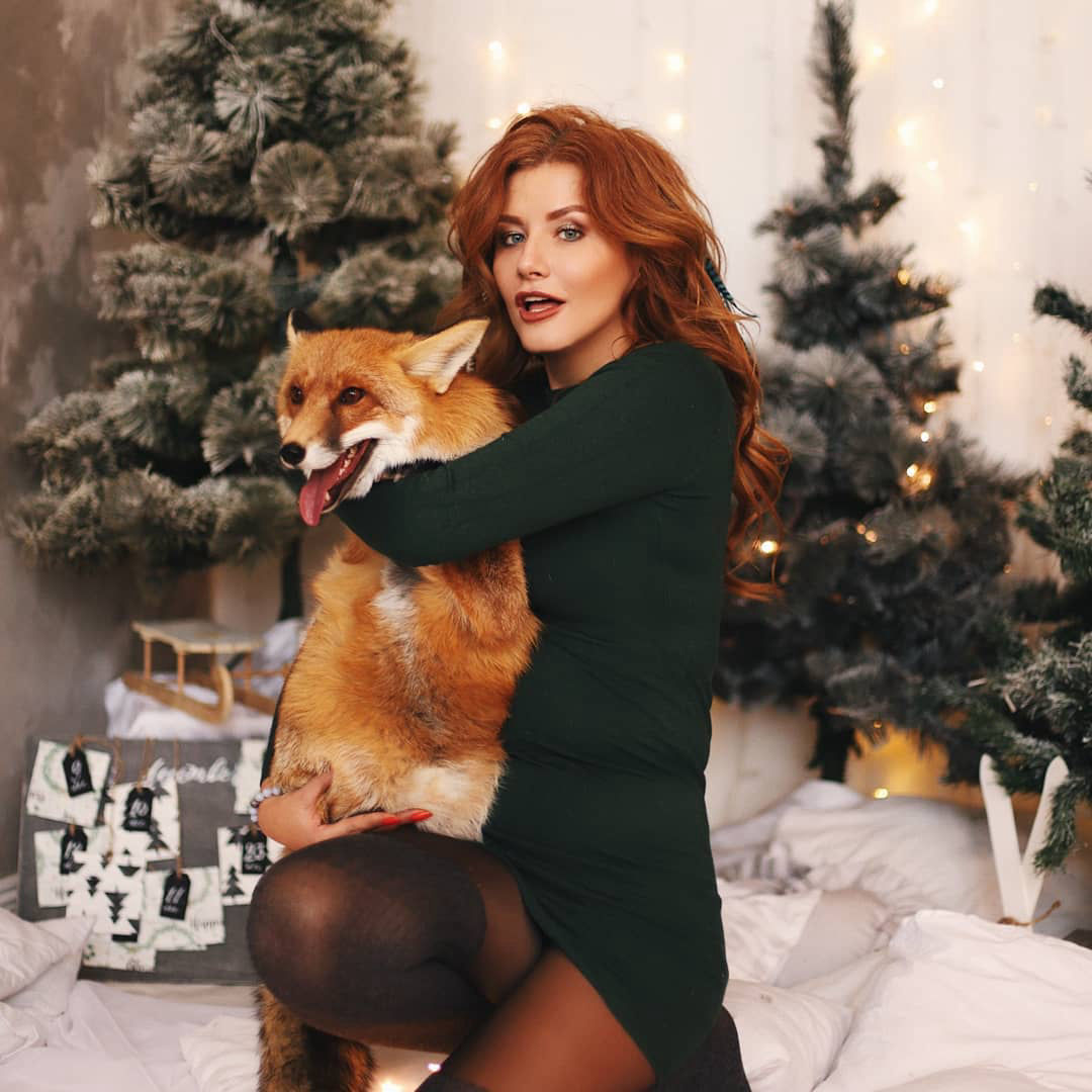 фотосессия с лисой