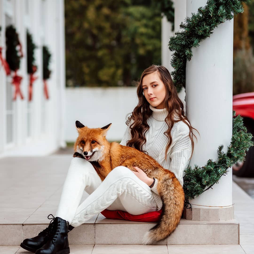 фотосессия с лисой