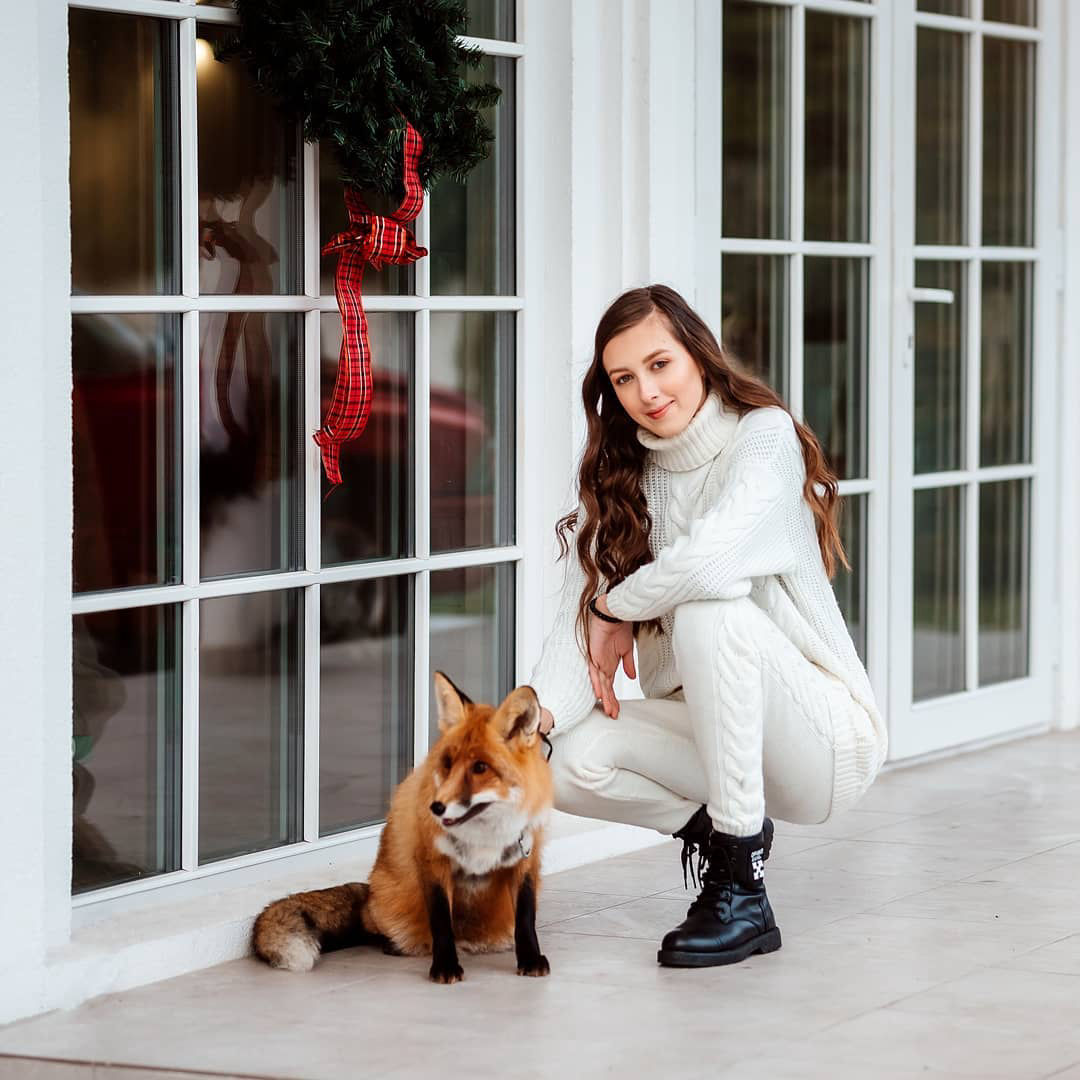 фотосессия с лисой