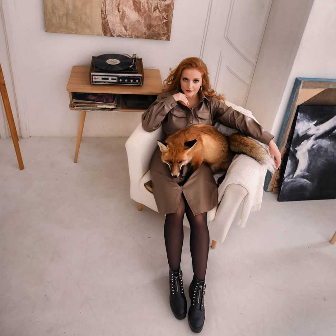 фотосессия с лисой