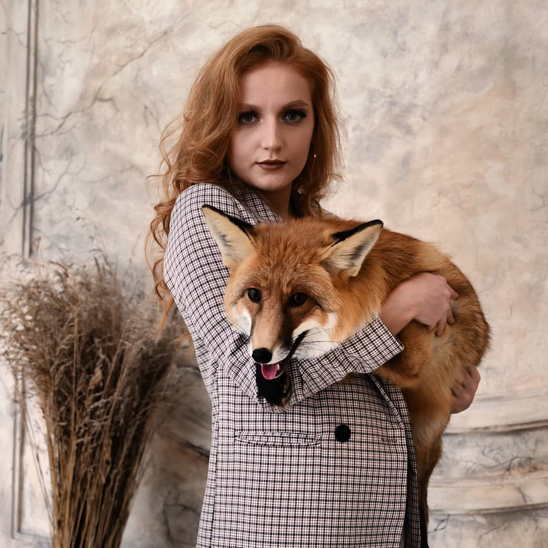 фотосессия с лисой