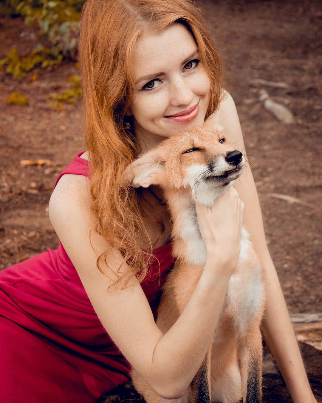 фотосессия с лисой