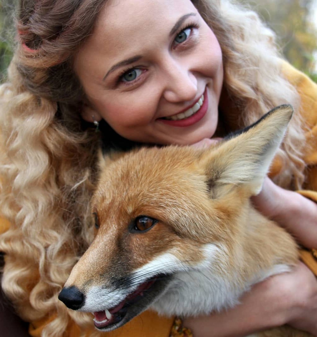 фотосессия с лисой