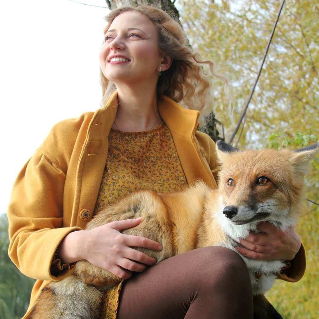 фотосессия с лисой